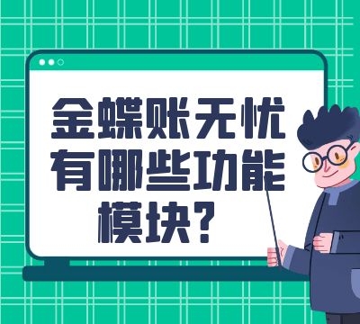 金蝶账无忧有哪些功能模块？