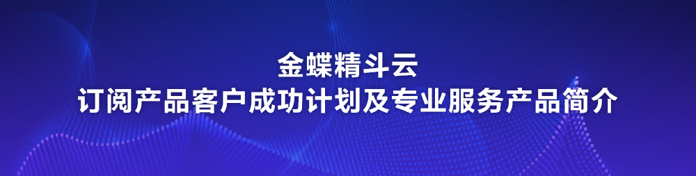 金蝶精斗云客户成功服务产品及增值优选服务产品简介