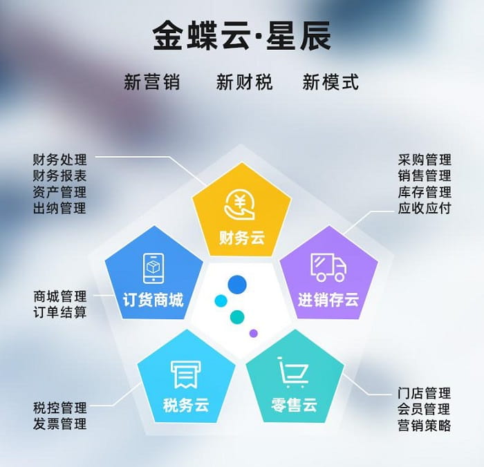 金蝶云星辰功能模块