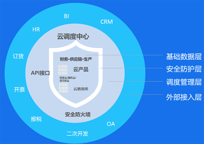 金蝶精斗云安全防护架构