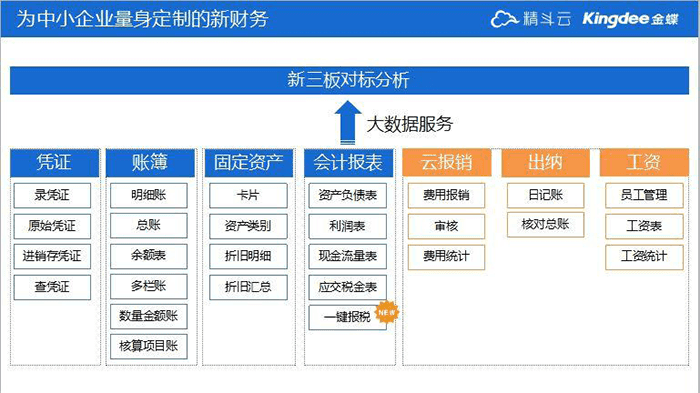 金蝶精斗云云代账软件功能应用