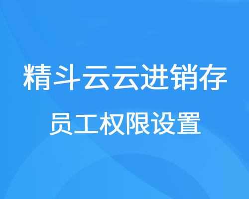 金蝶精斗云员工怎么设置权限？