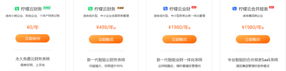 柠檬云财务价格.png