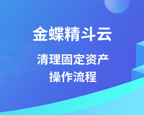 金蝶精斗云可以清理固定资产吗？